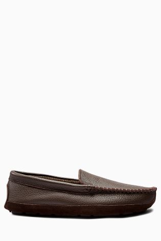 Brown Luxury Leather Moccasin